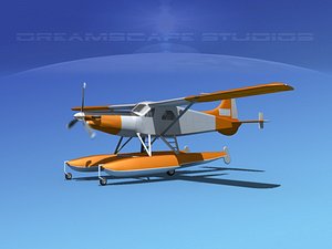 3d model dehavilland dhc-2 beaver turbo