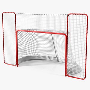 3D Folding Hockey Goal with Backstop