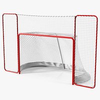 Folding Hockey Goal with Backstop