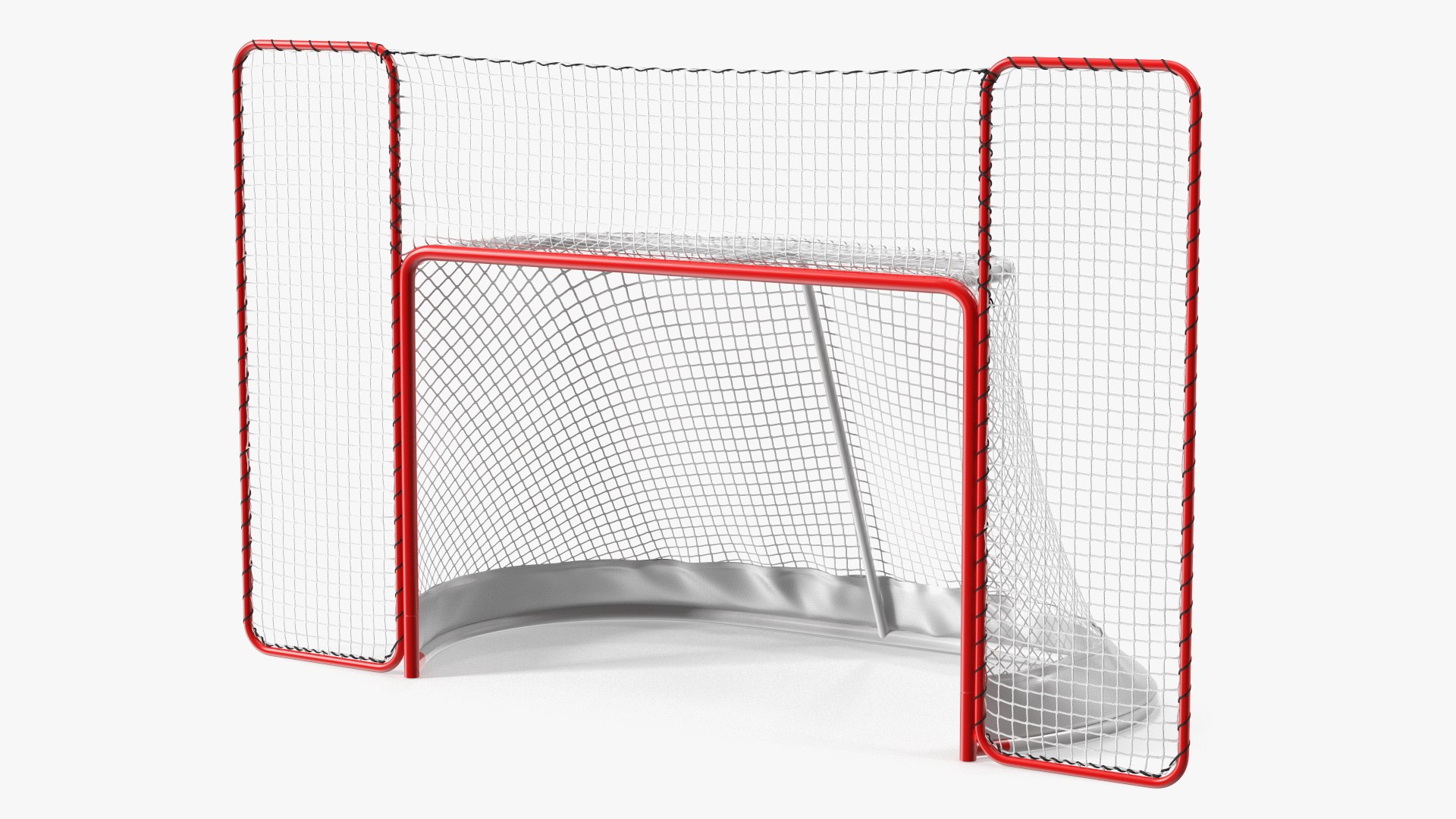 Folding Hockey Goal with Backstop 3D model preview