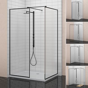 3D cabin showers radaway modo