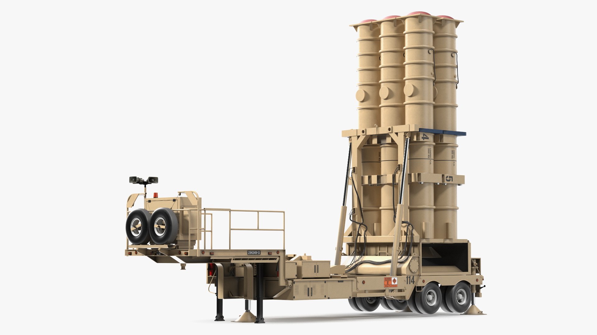 Israels Arrow-3 Missile Defense System Rigged 3D model https://p.turbosquid.com/ts-thumb/6g/CTnmPc/2V/israelsarrow3missiledefensesystemriggedmb3dmodel032/jpg/1705651235/1920x1080/fit_q87/76f576e6067ad7a0b4afd6120d1a6d7bbae83a46/israelsarrow3missiledefensesystemriggedmb3dmodel032.jpg