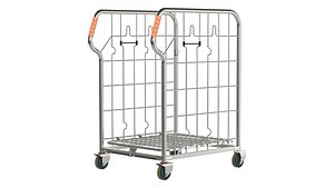 Compact Foldable Stock Cage Trolley