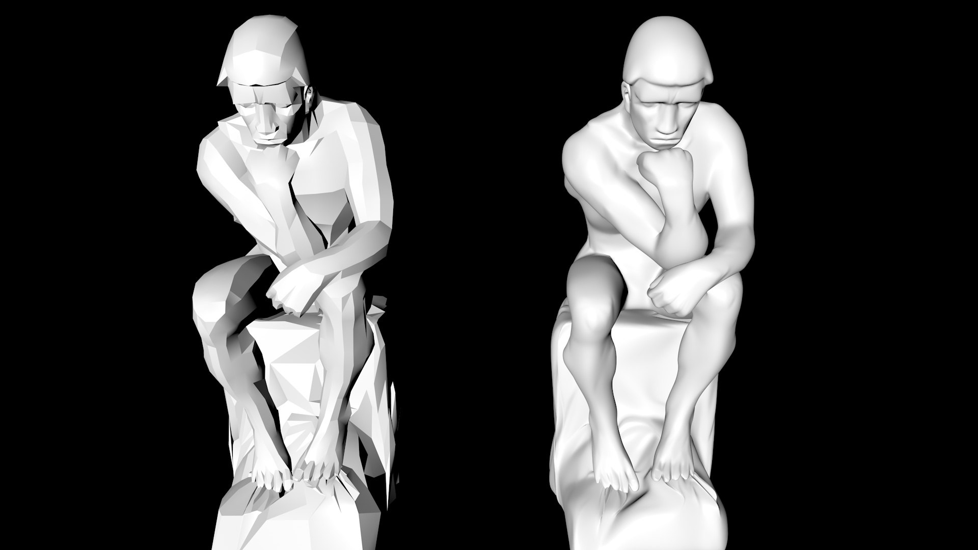 Rodin S Thinker 3D Model - TurboSquid 1690114