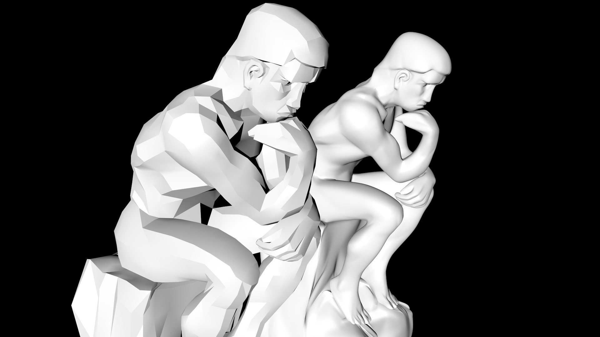 Rodin S Thinker 3D Model - TurboSquid 1690114
