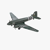 Douglas C47 Skytrain WWII Military Transport Aircraft