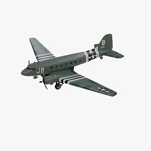 Douglas C47 Skytrain WWII Military Transport Aircraft