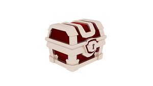 low poly magical chest