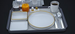3D AIRLINES PREMIUM ECONOMY DINING SET 2023