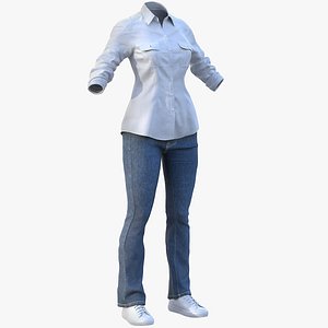 3D Womens Casual Outfit