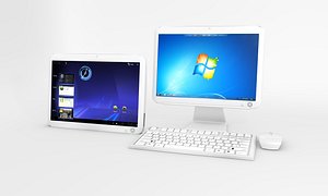 3d tablet pc model