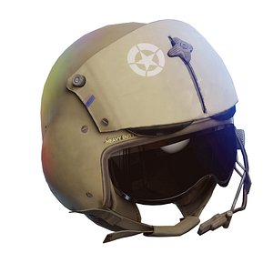 3D Military helmet with goggles