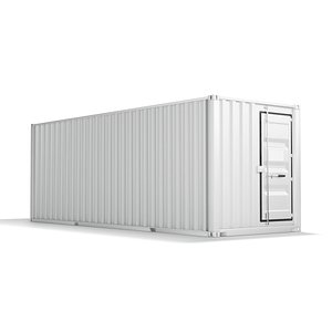 White Cargo Container - shipping steel box