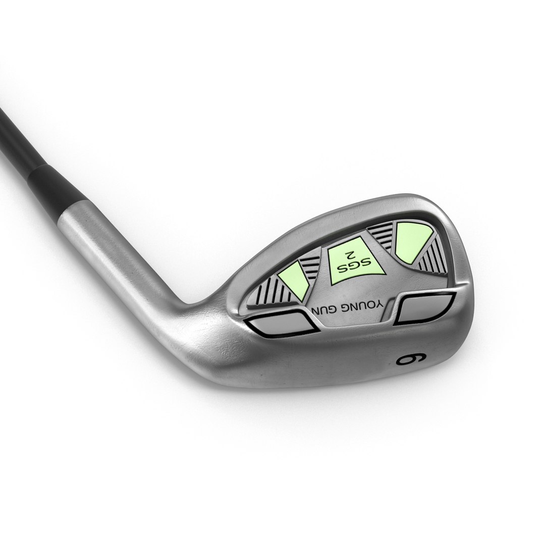 9 Iron Golf Club 3D model preview