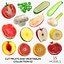 Cut Fruits and Vegetables Collection 02 - 15 models