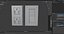 3D model usa wall socket light switch