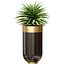Planta de Agave tropical decorativa em vasos de flores de luxo modernos vasos urnas Godwin Longhi Planta de interior
