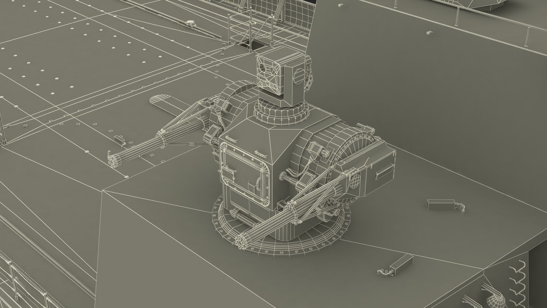 3D Advanced Naval Frigate Project 22350 Rigged For Maya - TurboSquid ...