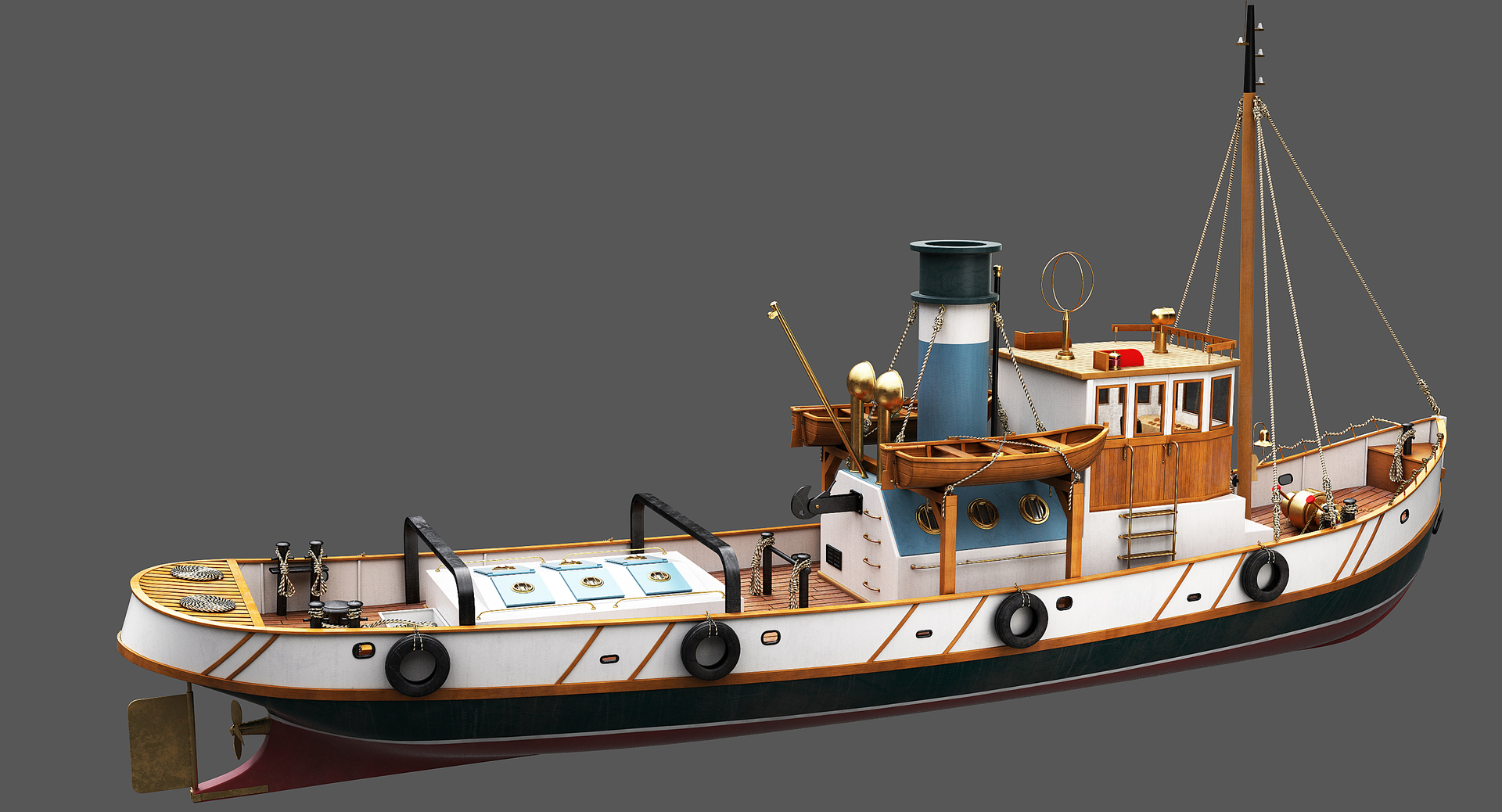 Boat tugboat 3D - TurboSquid 1701234