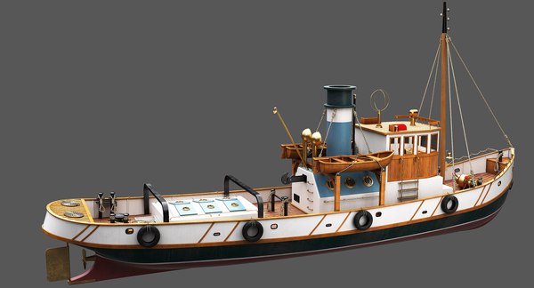 Boat tugboat 3D - TurboSquid 1701234