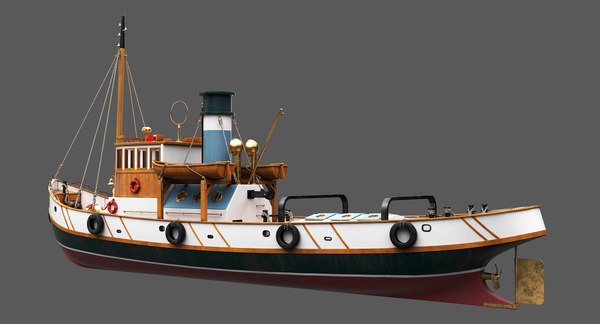 Boat tugboat 3D - TurboSquid 1701234