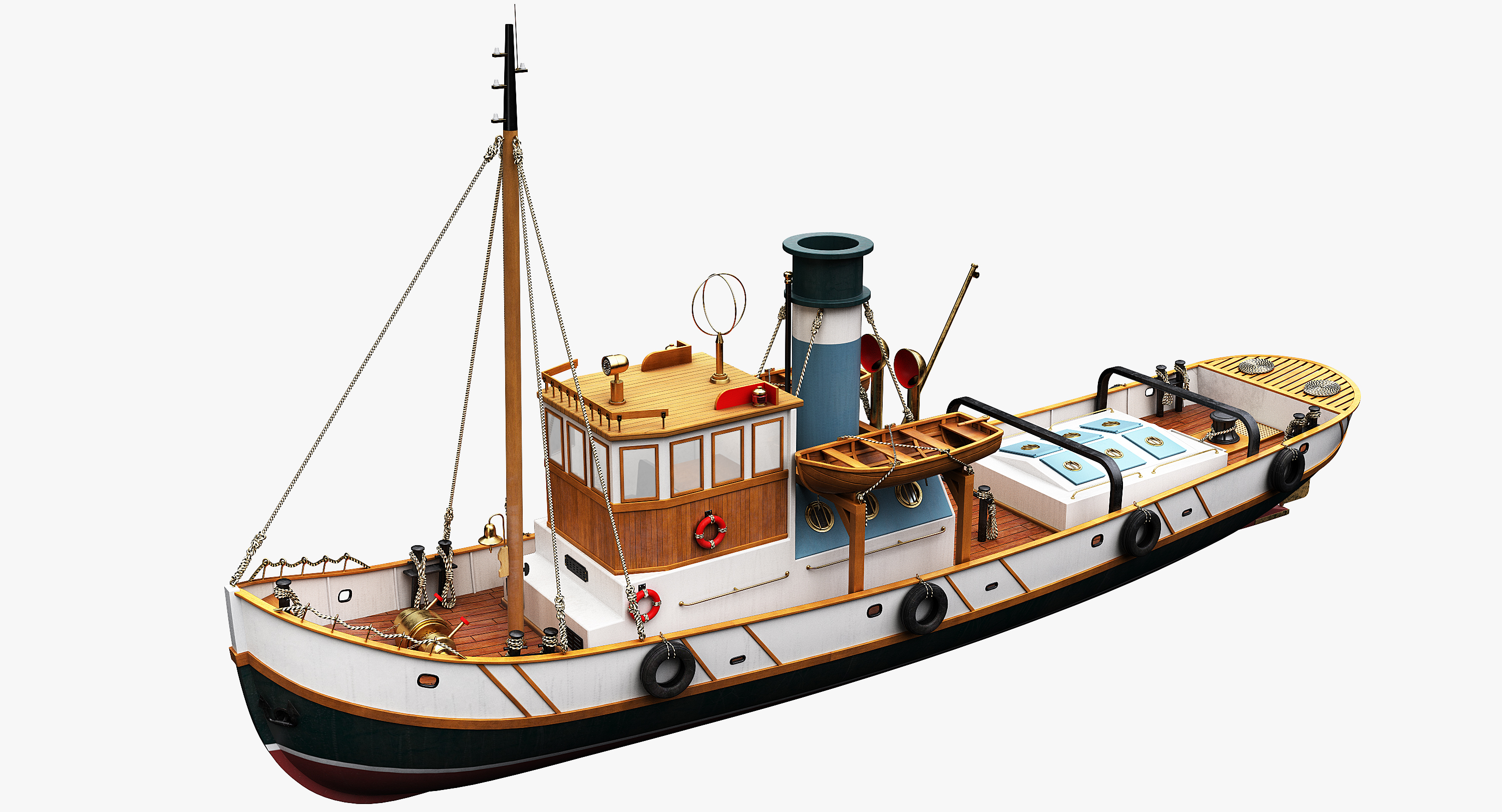 Boat tugboat 3D - TurboSquid 1701234