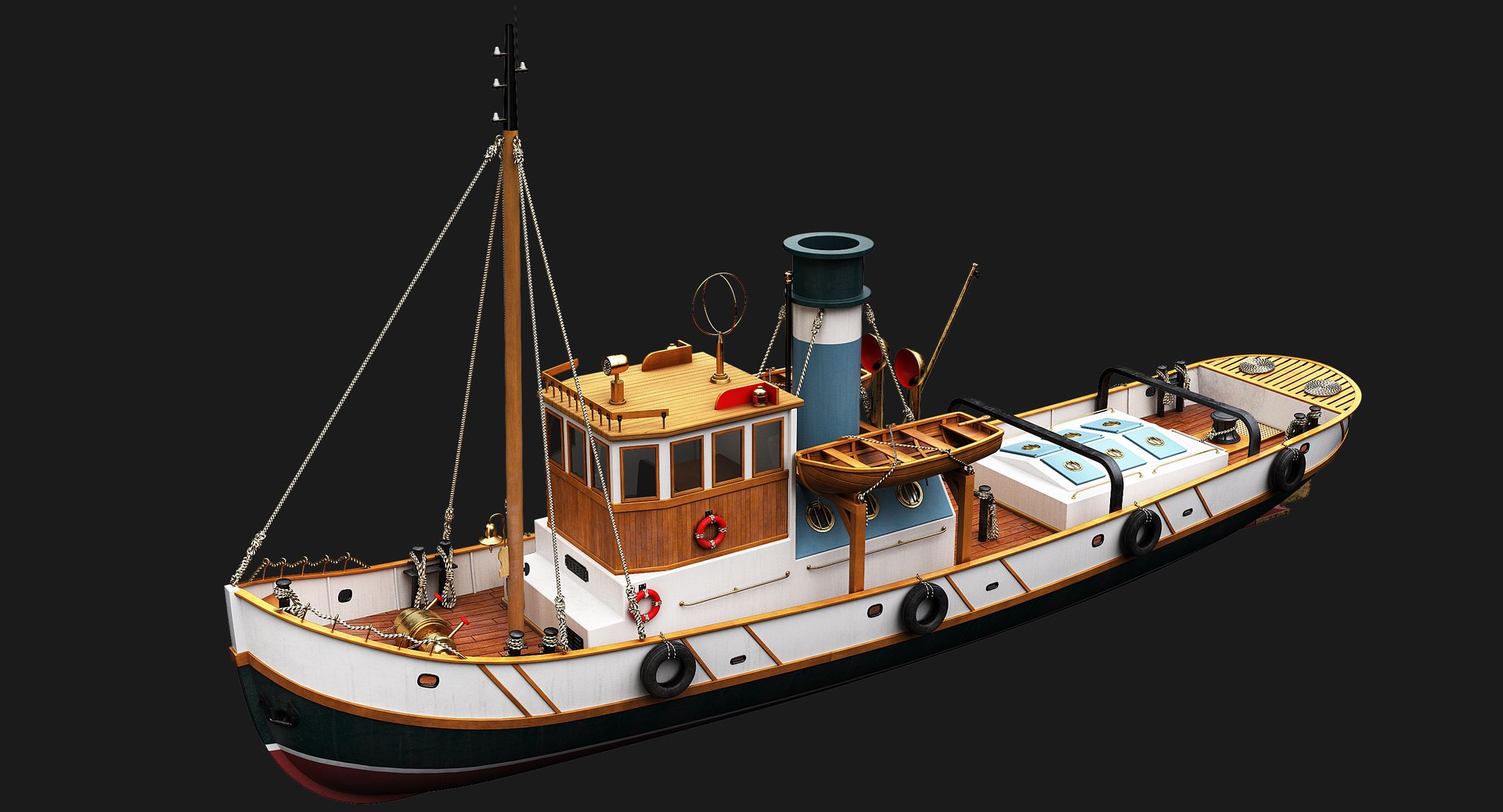 Boat Tugboat 3D - TurboSquid 1701234