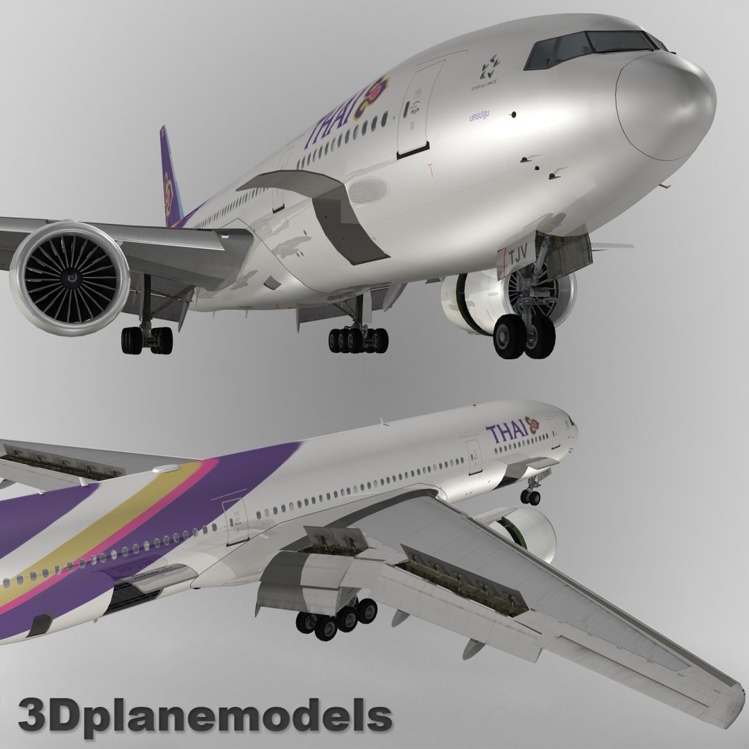 boeing 777-200er 3d 3ds