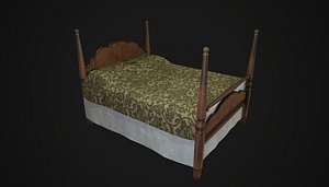 3D vintage bed