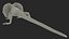 3D Frillneck Lizard Rigged model