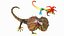 3D Frillneck Lizard Rigged model