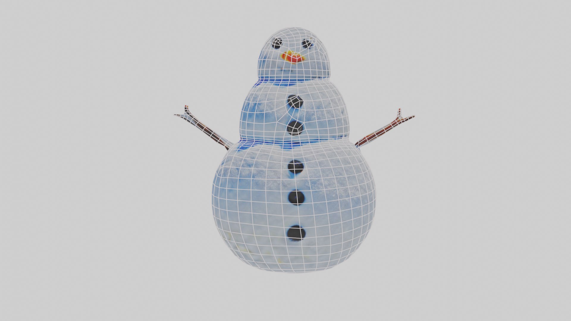 3D Model Snowman - TurboSquid 2195569