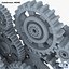 Gear Mechanism Low Poly v 2