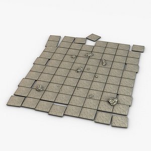stone floor module 3ds