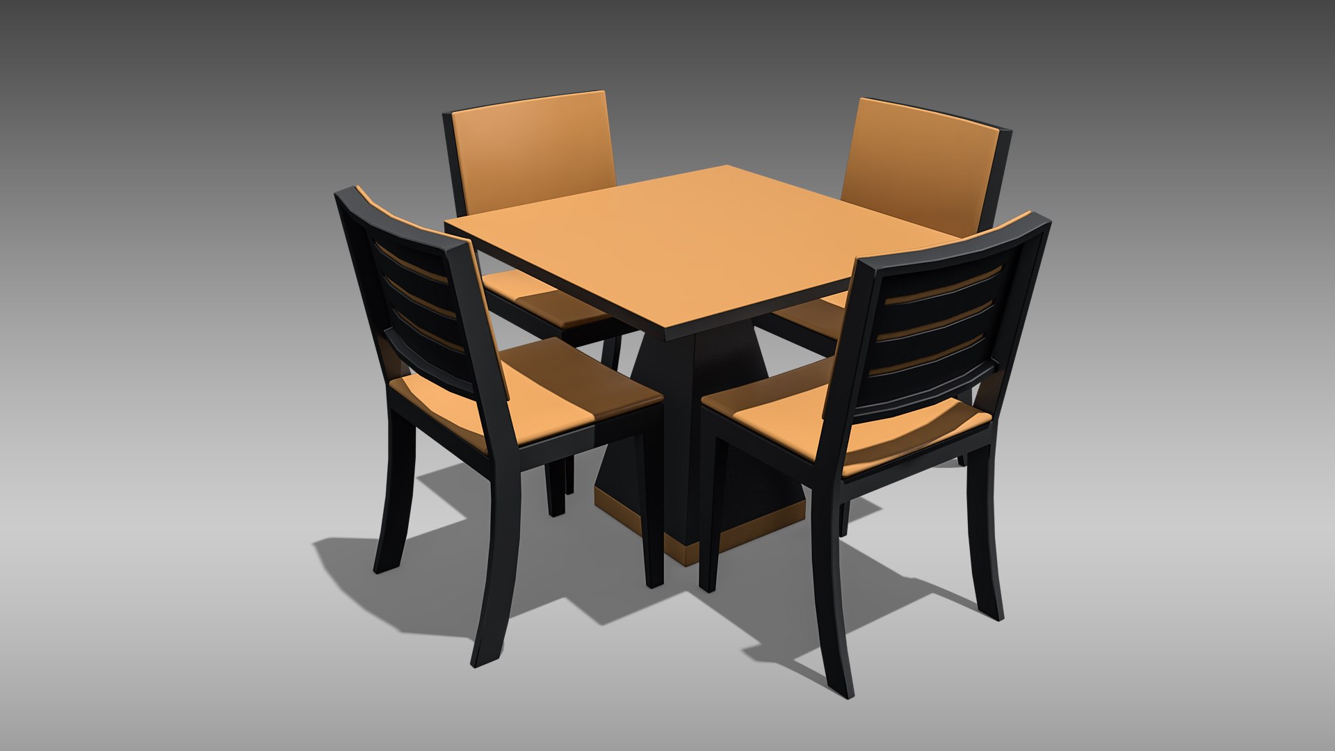 3D Modern Restaurant Table Chair Model TurboSquid 1586930