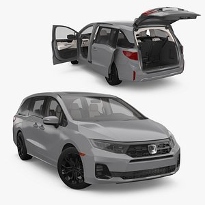 Honda Odyssey 2025 Luxury Passenger Van Silver Rigged