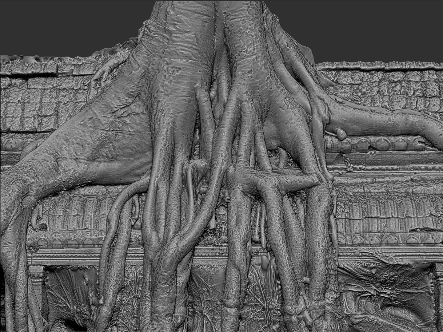 ancient tree temple 16 3d model