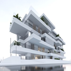 3D model building office