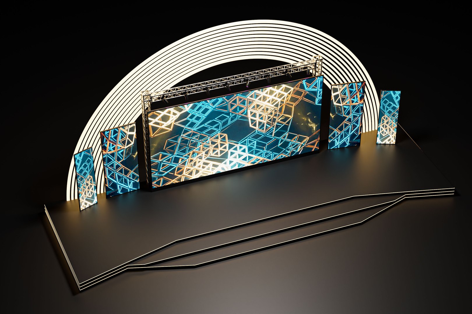3D Event Stage Design 03 Model - TurboSquid 2561892
