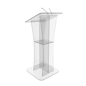 acrylic podium 3D model