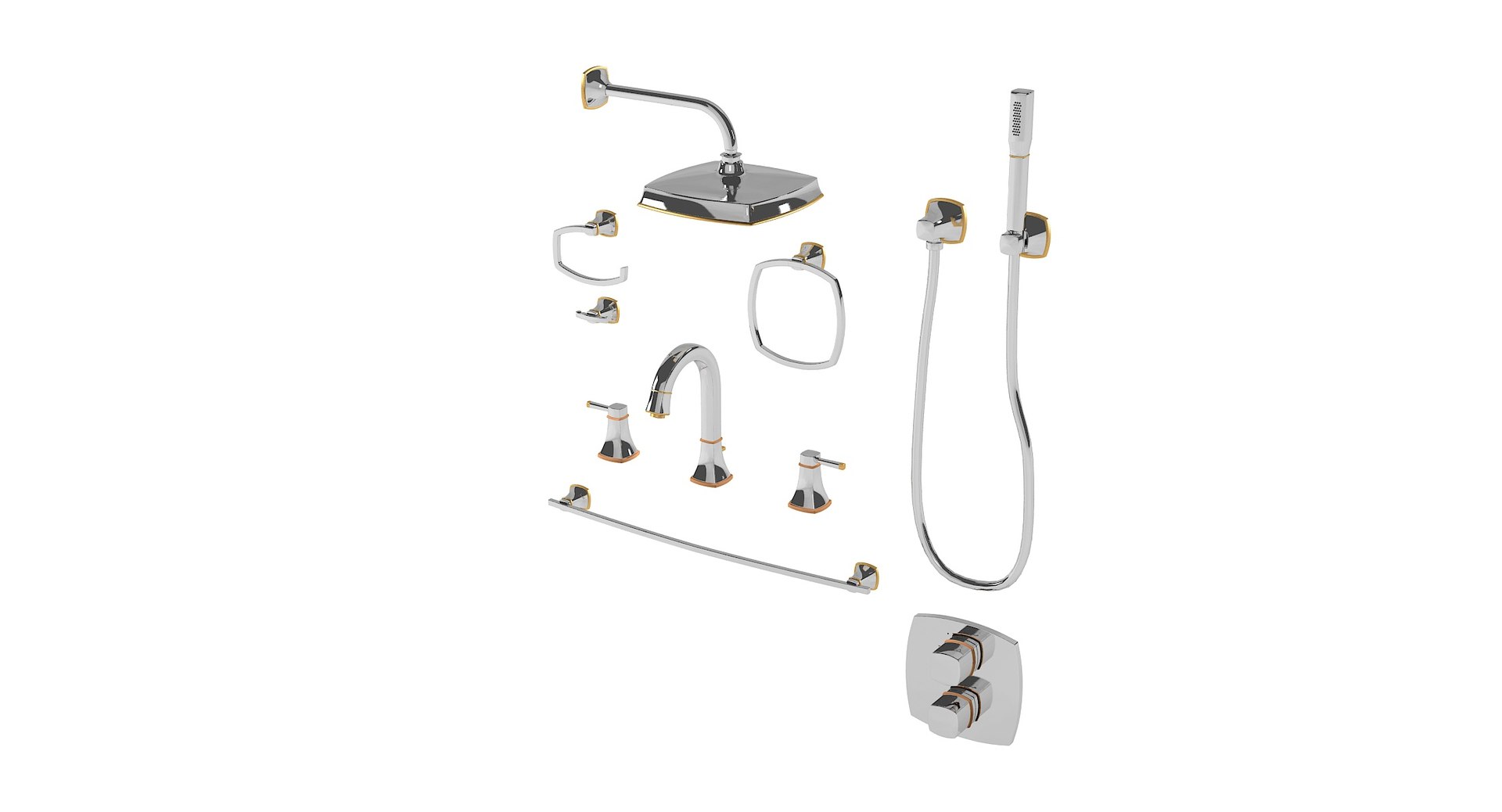 Grohe Grandera Bathroom 3d Model