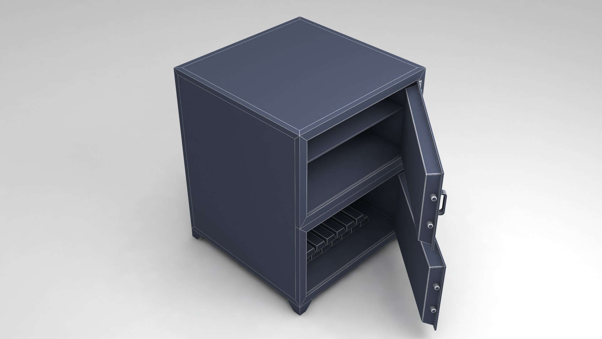 Steel safe 3D model - TurboSquid 1619601