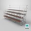 3D Bleacher model