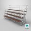 3D Bleacher model