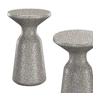 MADELYN REINFORCED TERRAZZO SIDE TABLE