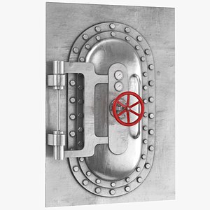 Metal Bunker Door 3D