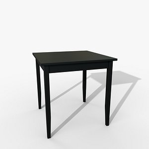 3D model Table IKEA Lerhamn 74x74x75 Black