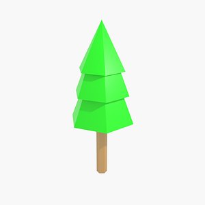 Cartoon Tree - Low Poly 3D