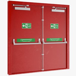 Double Fire Exit Red