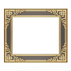 3D Classic Frame and Mirror 072